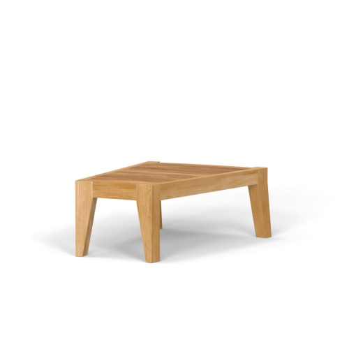  14918 Kafelonia Teak End Table in angled side view on white background