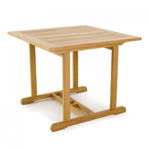 36 inch square teak tables