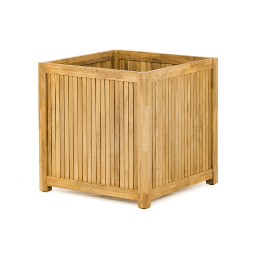 18132 cube planter angled view on white background