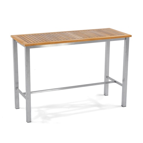 25314 Vogue 5 foot Bar Table angled top view on white background