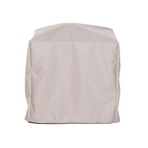 60831 Vogue 32 inch Square Table Top and Base Combo Set Cover side view on white background 