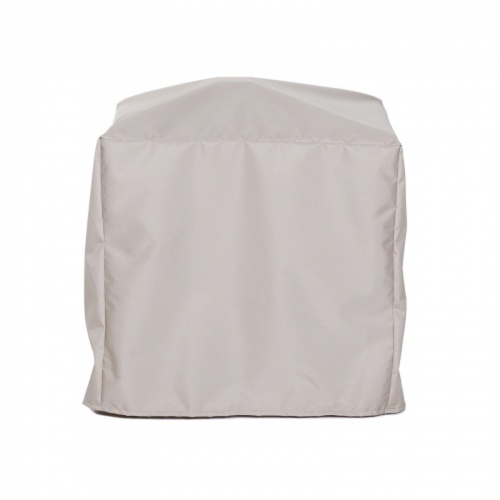 64123 Vogue End Table Cover for 24123 Vogue Teak End Table side view on white background