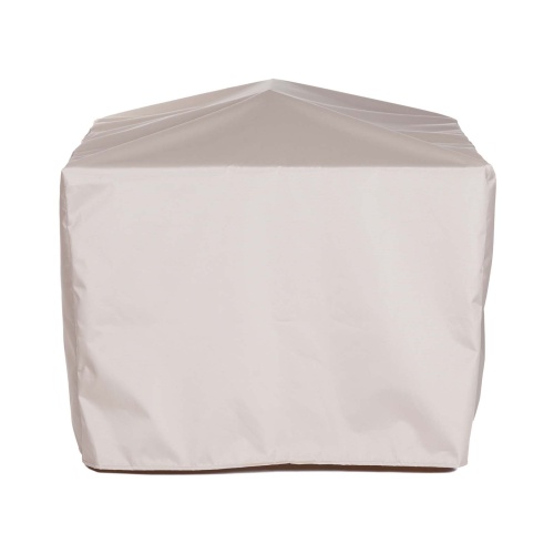 68109 Square Planter Box Cover for 18109 Square Teak Planter Box side view on white background
