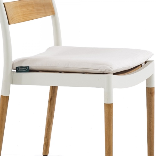 Image of 72916MTO canvas color cushion closeup on Bloom chair seat 