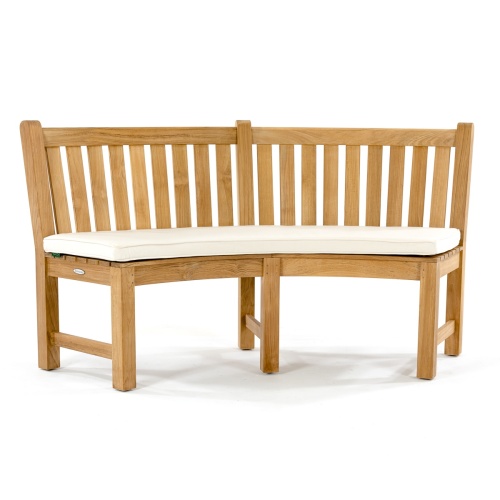 Image of 73852MTO canvas color cushion for Buckingham Curved Bench on white background