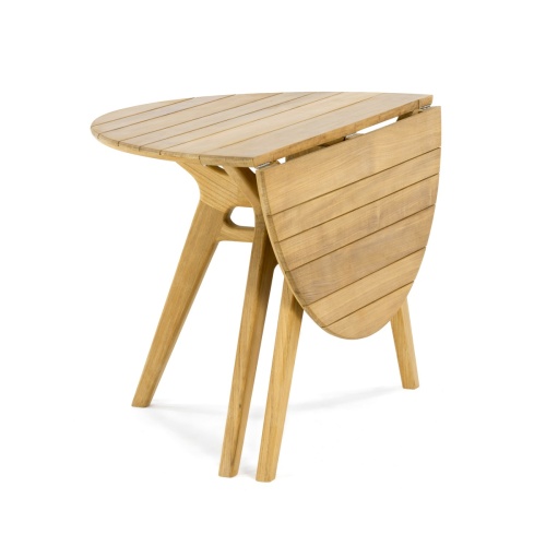 15629 Surf 42 inch Foldable Table half folded on white background