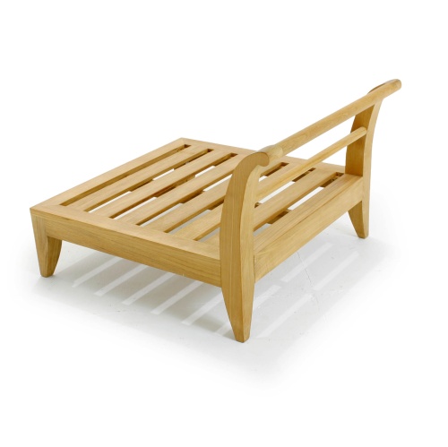 16766 Aman Dais Sectional End frame with a back angle view on a white background
