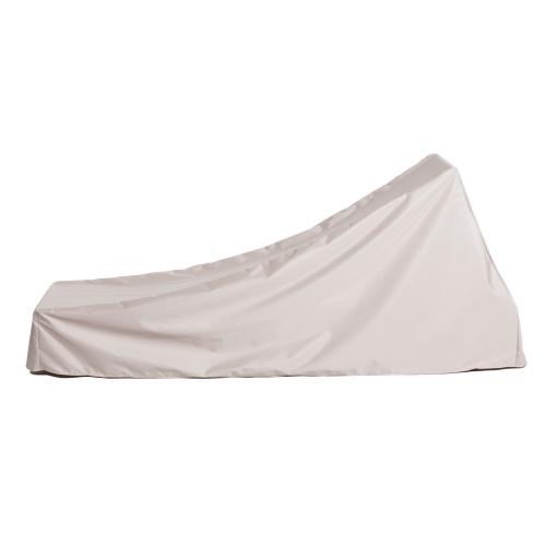66770 Horizon Chaise Lounger Cover for 16770 Horizon Teak Chaise Lounger side view on white background 