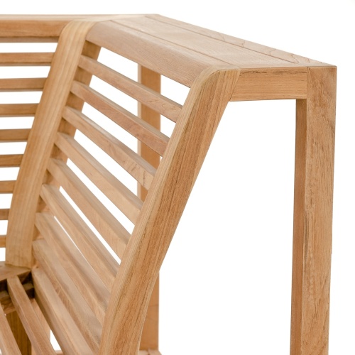 12800 maya teak corner frame close up view on white background