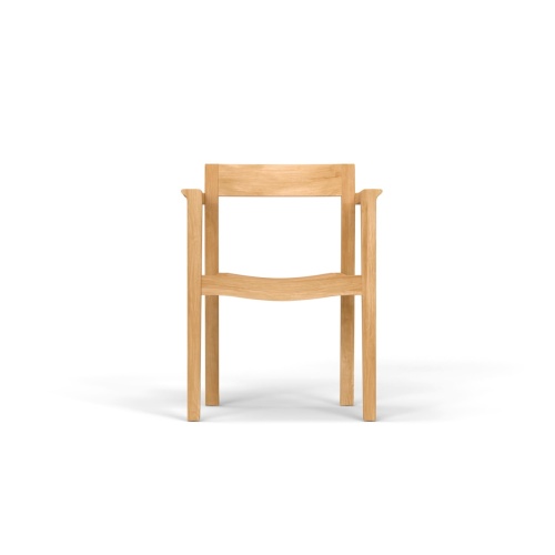 12901 Horizon teak Dining Armchair AR QR Code on white background