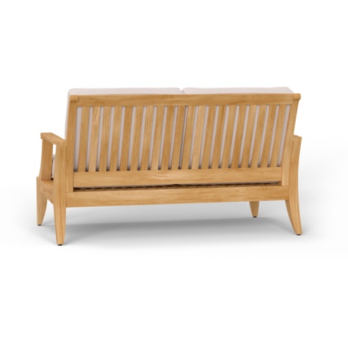 13121DP laguna teak loveseat AR QR Code on white background