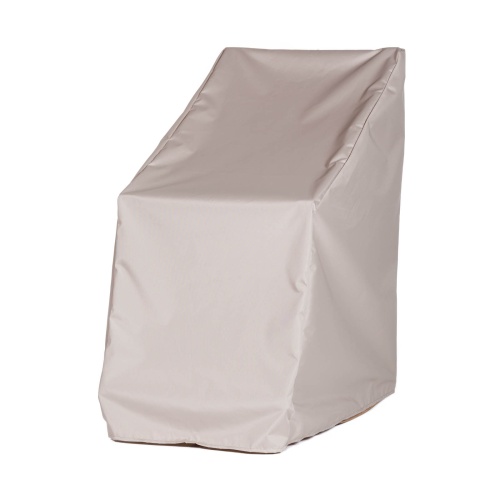 62569 Barbuda Recliner Chair Cover for 12569 Barbuda Teak Recliner Chair angled side view on white background 