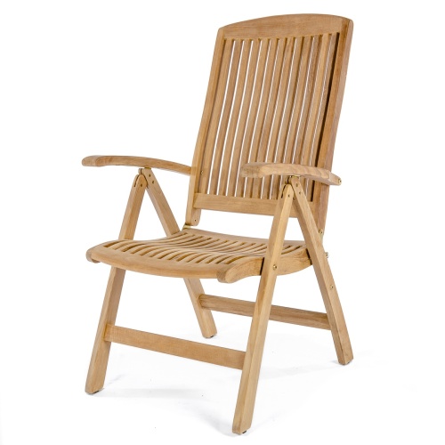 70485 Vogue reclining dining armchair side angled view on white background