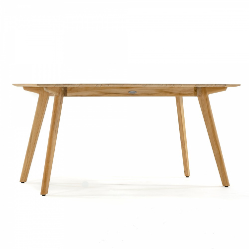 70563 Surf Vogue teak 5 foot rectangular dining table side view on white background