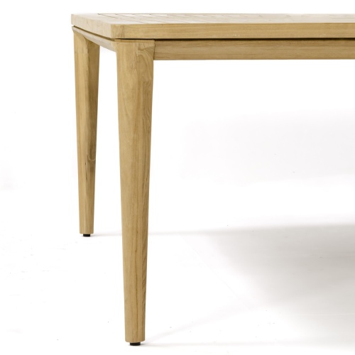 70853 Pyramid Veranda 8 foot Square Dining Table closeup of table side and top on white background