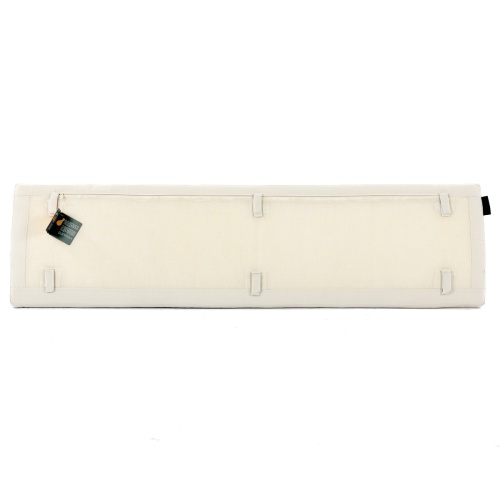 71042MTO canvas color 5 foot Backless Bench Cushion bottom view on white background