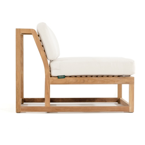 11800 maya slipper chair with canvas colored cushions side view on white background