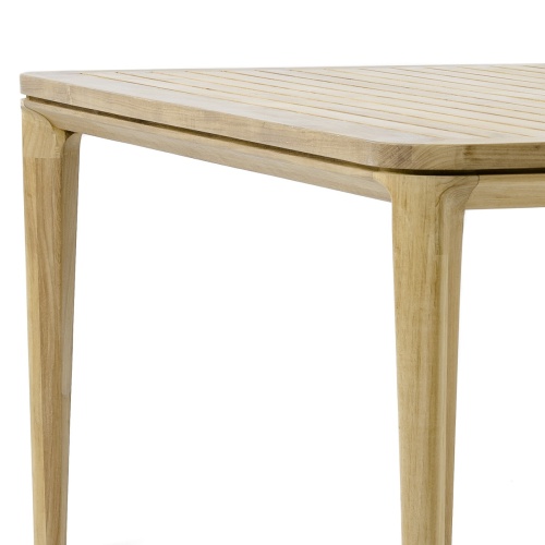 15075 Veranda 6 foot Square Table closeup of side and table legs on white background