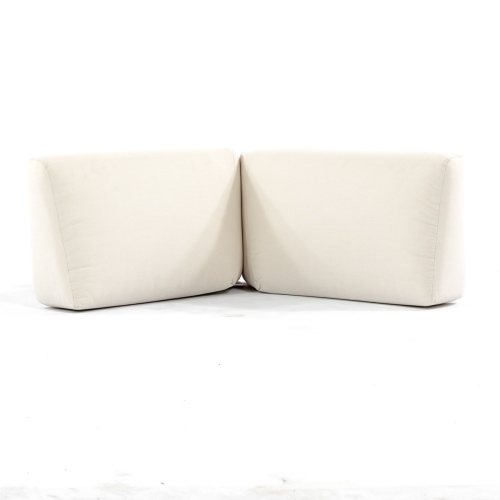 31002SG Malaga Corner Sectional deep seating corner sectional double back cushion back view showing attachment tabs on white background