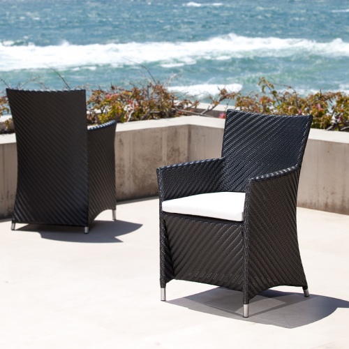 wicker dining chair
