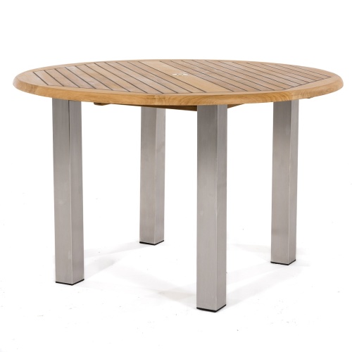 Teak stainless Square Tables