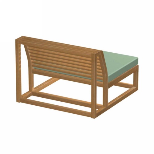 11800RFDP Maya Slipper Chair autocad with cushions angled rear view on white background