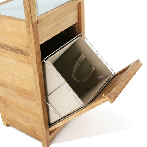 teak towel hampers