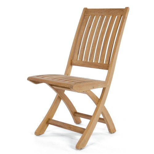 70050 Montserrat Barbuda folding side chair angled on white background