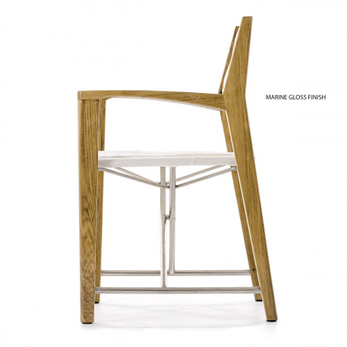 12915F Odyssey Director Chair angled left side facing front on white background