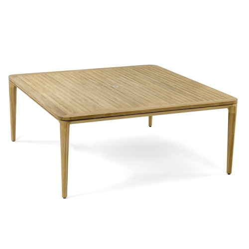 15075 Veranda 6 foot Square Table angled top view on white background