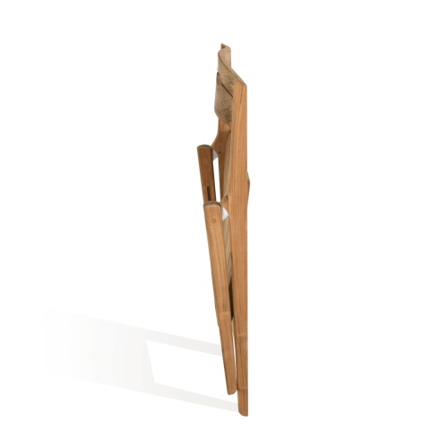 70465 Surf Pyramid folding side chair in folded position for storage on white background