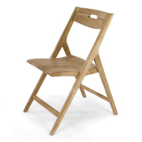 70475 Surf Nevis folding side chair angled left side view on white background