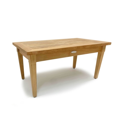 14345 Veranda Teak Coffee Table angled view on white background