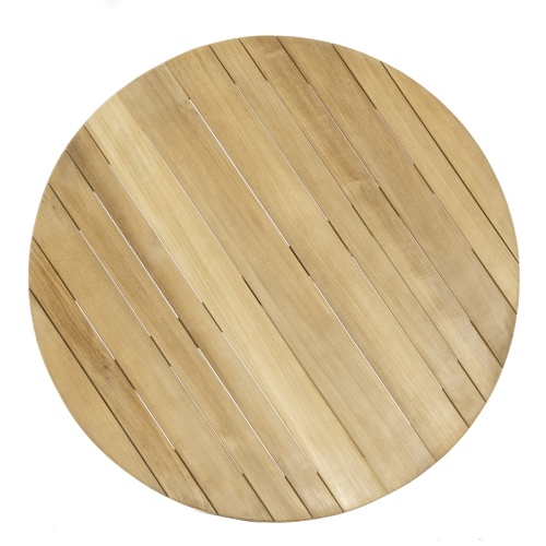 15629 Surf 42 inch Round Foldable Table showing aerial view of table top on white background