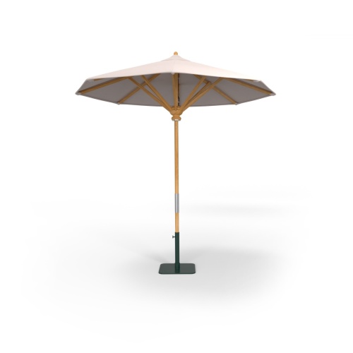 67540F 8 Ft Round Umbrella Cover showing closeup of water droplets on the repellant material of cover on white background