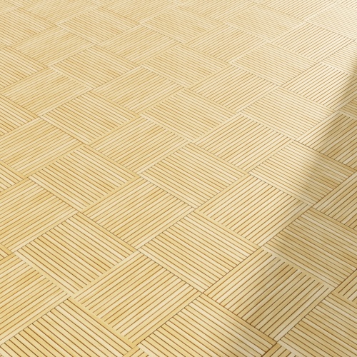 18403 Callebotise Teak Floor Tiles showing closeup on patio