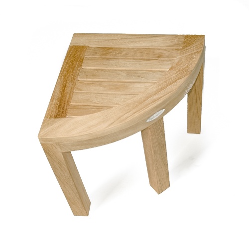 18818 Pacifica Corner Spa Stool top view on white background