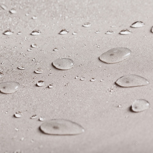 66770ST Double Horizon Chaise Lounger Cover showing closeup of water droplets on the repellant material of cover 