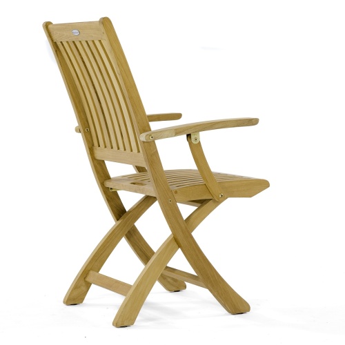 70578 Vogue Barbuda Teak Armchair rear angled on white background