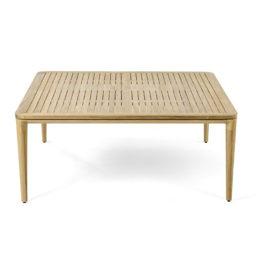 15075 Veranda 6 foot Square Table angled top view on white background