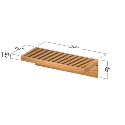 18730 Pacifica Towel Shelf autocad on white background