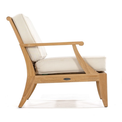 12152 Laguna Lounge Chair with cushions side profile on white background