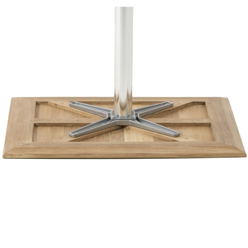 wooden bistro table outdoor patio