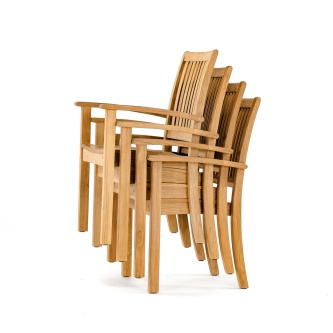 4 12196 Sussex  Stacking Chairs Stacked on Each Other with white background