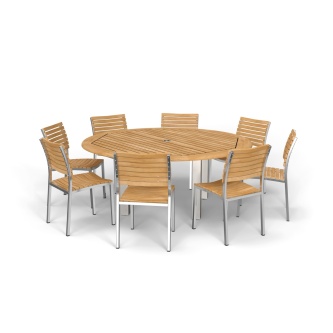 Round Teak Dining Sets