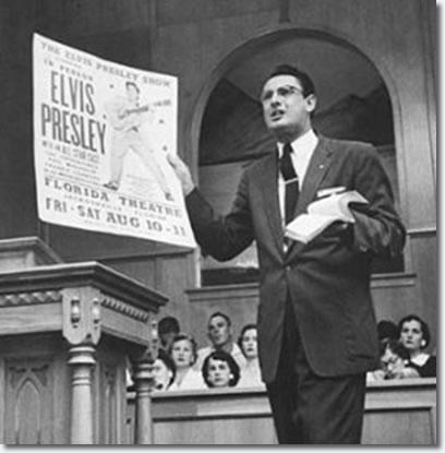 Baptist preacher Robert Gray denounces Elvis in Jacksonville, FL