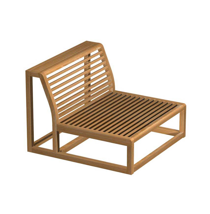 Maya Teak Slipper Chair - Display Model