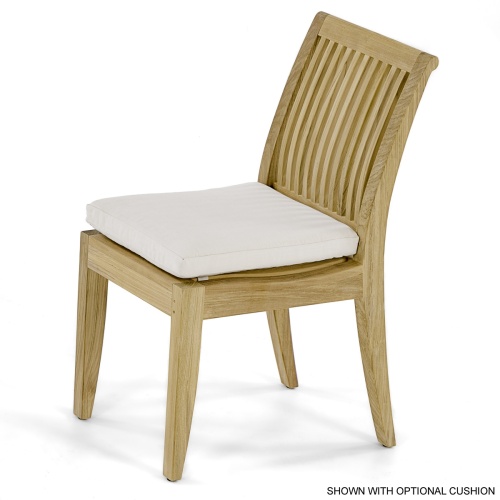 Refurbished Laguna Teak Side Chair - Picture D