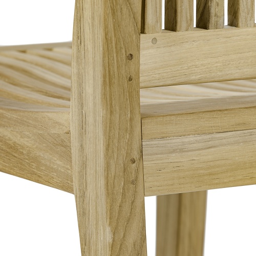 Refurbished Laguna Teak Side Chair - Picture F