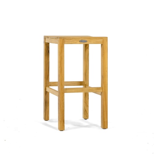 Somerset Teak Backless Bar Stool - Picture A